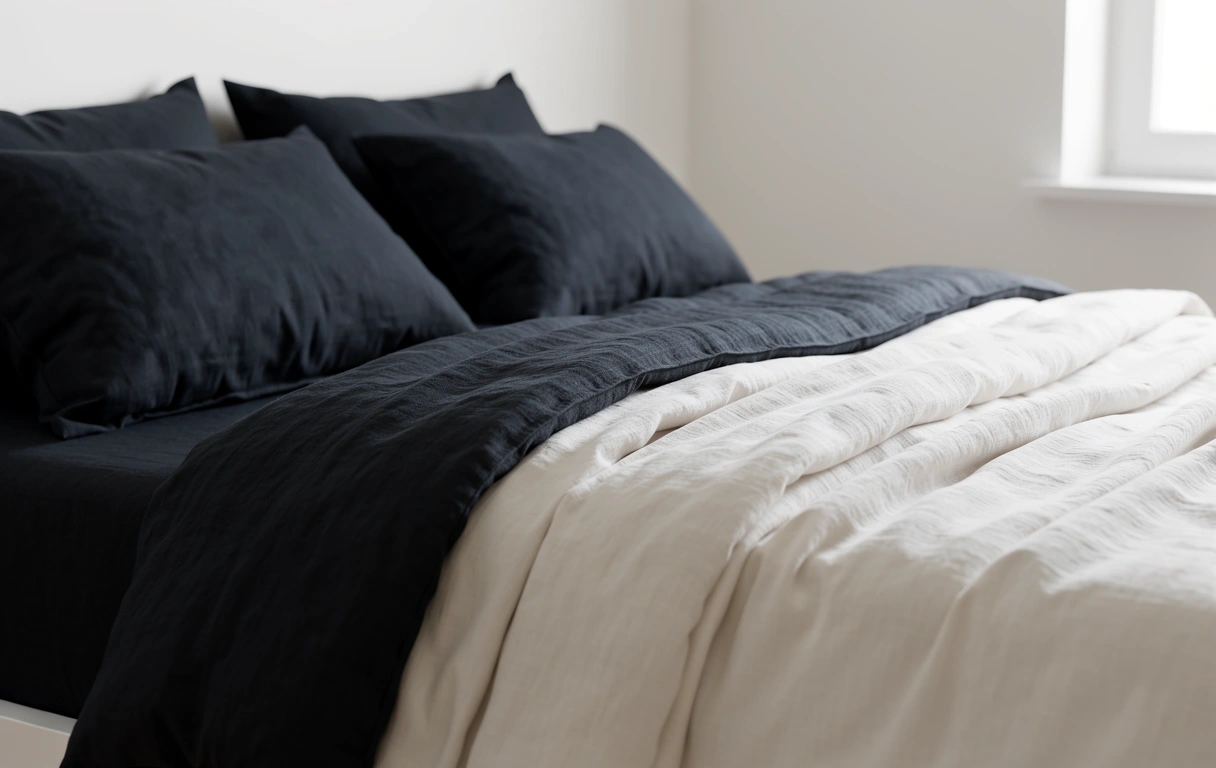 Detalle de textiles de descanso